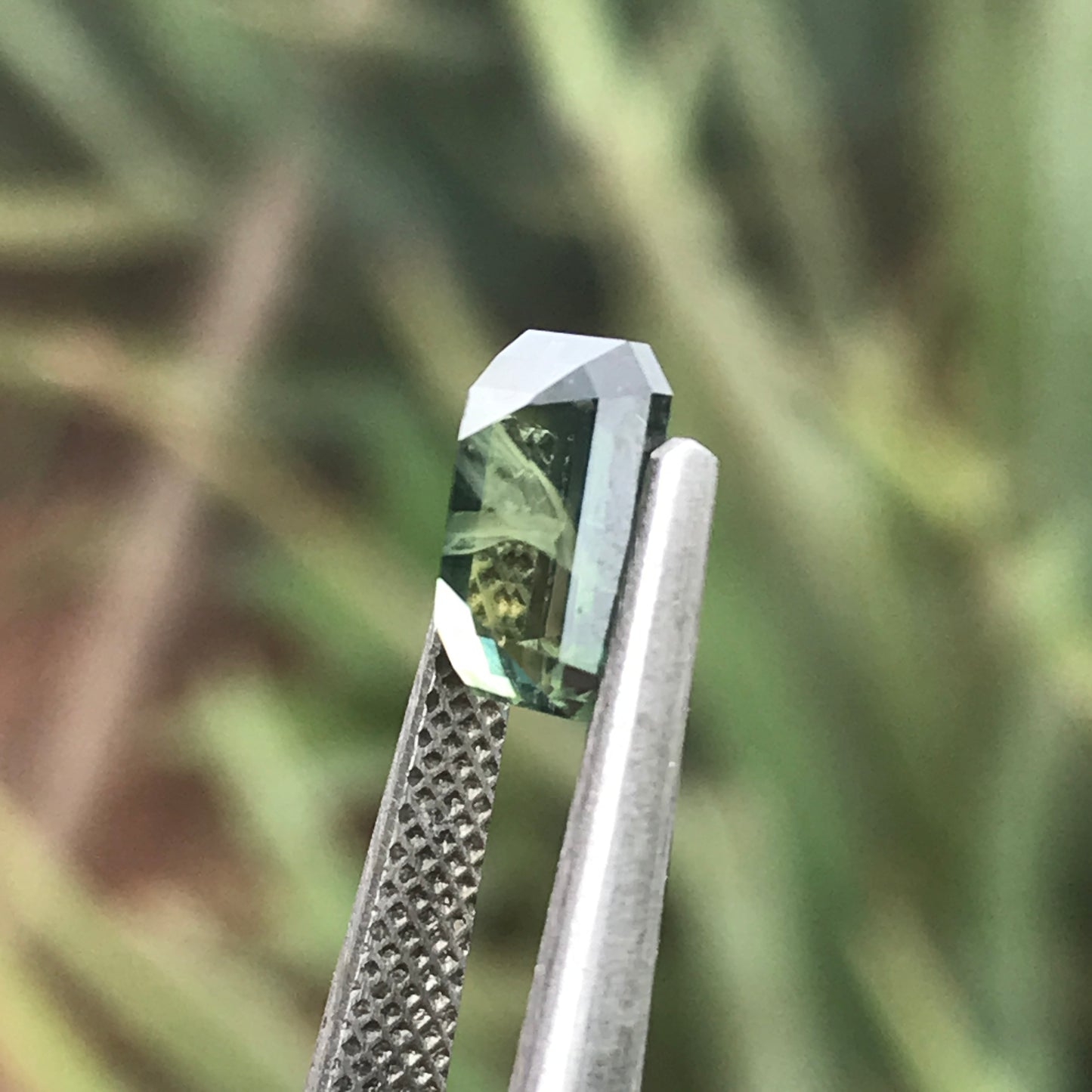 2.440ct Parti Green Emerald Cut - Australian Sapphire Heated