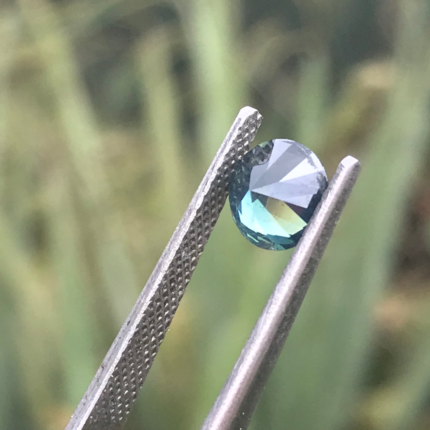 1.3ct Blue - Green Parti Sapphire Round - Australian Unheated